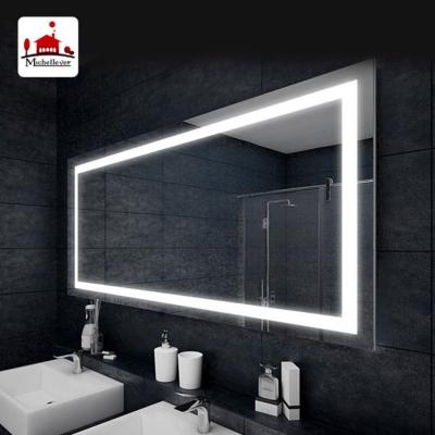 China ETL 36 Inch Illuminated Hotel Led Wall Mirrors Bath Mirrors Frameless Bathroom Lighted Glass Mirror With IP44/IP66 Waterproof Rating for sale