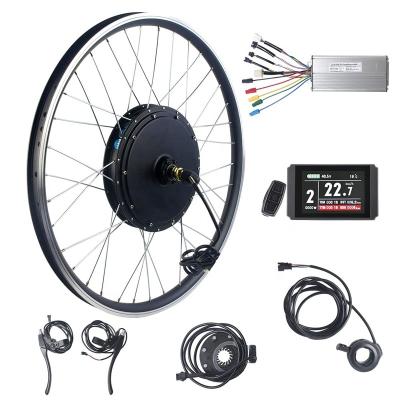 China 48v 1000w Bicycle hub motor ebike conversion kit Joyebikes fast speed 48v 1000w color screen bicycle hub motor ebike conversion kit with optional battery for sale