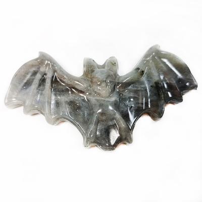 China China Wholesale Natural Supernatural Spirit Pull Feldspar Crystal Carving Kind Bat for sale