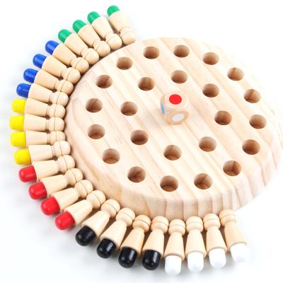 China SAFE Wooden Hot Children's Education Memory Chess Adults Puzzles Party Games For Kids Parent-child Interactive Educational Toys for sale