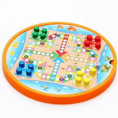 China SAFE Wooden Multifunctional 5 in 1 Checkers Children Educational Toys Pupils Intelligence Chess Games for sale