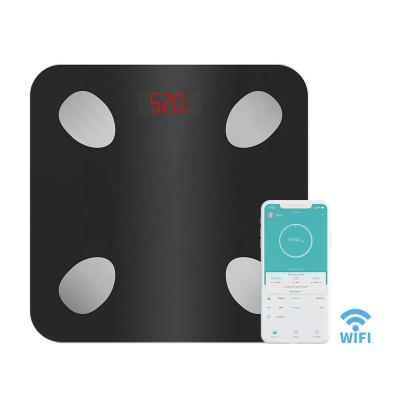 China Large Capacity WIFI Weighing Glass Body Analysis Figure Custom Smart Figure Weight Electron Body Smart Scale for sale