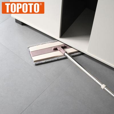 China TOPOTO Sustainable Household Cleaning Modern Microfiber Hook Mop 360 Flat Mop for sale