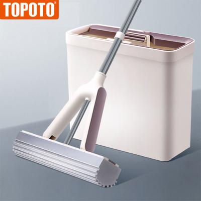 China Viable TOPOTO M5 Plus TV Shopping Floor Convenience Butterfly Fregona Pva Cleaning Sponge Mop for sale