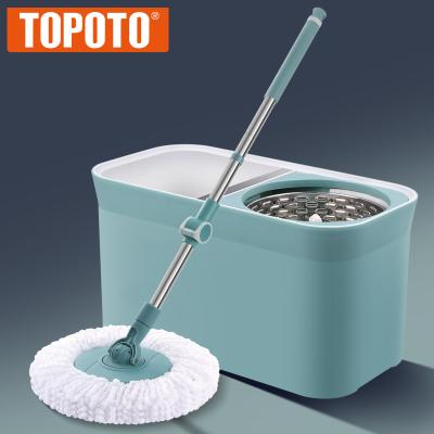 China TOPOTO Broom Pro Magic Broom 360 Swivel Head Rotating Cleaning Rotating Broom Clean Easy Flat Fast Clean Sustainable Life Household for sale