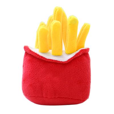 China China Wholesale Price Food Burger Sandwich French Fries Viable Pet Toys For Dog for sale