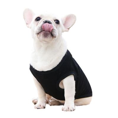 China New Dog Clothes Ullfight Sustainable Cotton Vest Fleece Thick French Bucket Winter Vest for sale