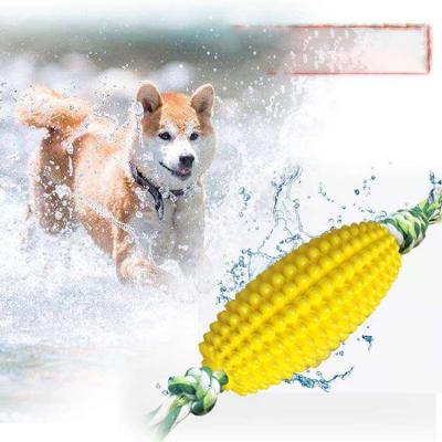 China Promotion Sustainable Hot Selling Interactive Dog Chew Toys Hard And Farms Set For Corn Shape for sale