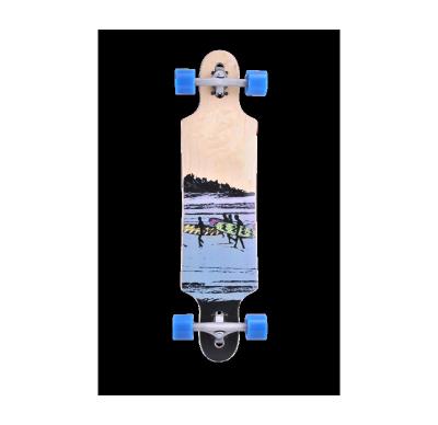 China Maple+PU Material 107*24*13cm Sturdy Art Boosted Skateboard All Terrain Skateboard for sale