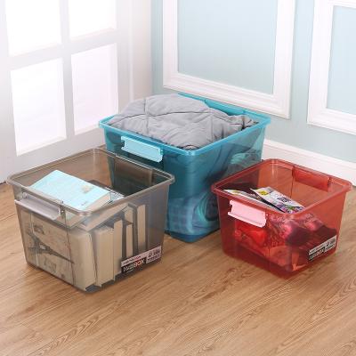 China Teejoin Makers Storage Bins Tool Storage Box Clear Sustainable Plastic Eco-Friendly Material Organizer With Lids for sale