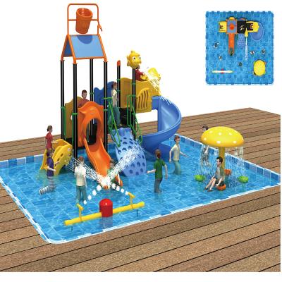 China TX-93601 Fiberglass Water Slides Water Park Playground Water House For Sale for sale