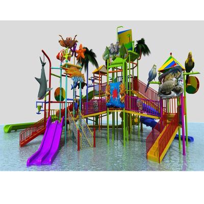 China Fiberglass& 2019 Galvanized Tube Fiberglass Reinforced Plastic Type Swimming Pool Slides Water Park Playground en venta