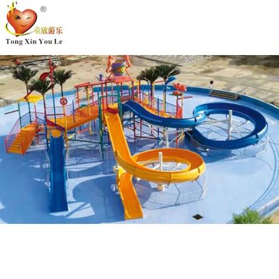 China Professional fiberglass manufacturer for soft fiberglass skin raft screw water slide swimming pool slide for sale