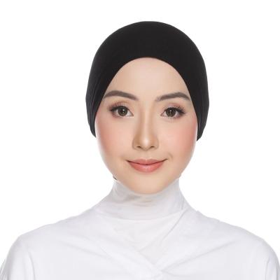 China Latest Islamic Muslim Cotton Ruffle Elastic Cotton Knitted Elastic Lace Up Vest Headband for sale