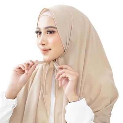 China 2021New Design Fashion Chiffon Simple Malaysian Chiffon Scarf Muslim Women's Chiffon Scarf for sale