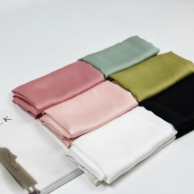 China New Pleated Silk Satin Hijab Malaysia Crepe Silk Shawl for sale