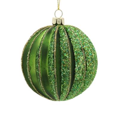 China High Quality New Style Christmast Ornament Christmas Bauble Glass Watermelon Sequin Ball Ornaments for sale