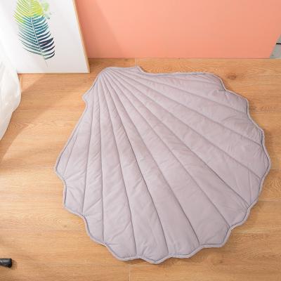 China Eco-Friendly Protective Pophorn Shell Shape Custom Door Crash Kids Play Mats Jump Rope Natural Soft Climbing Mat for sale