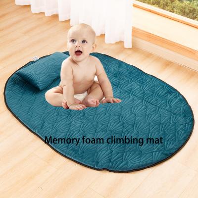 China Custom Design Safe Thicker Floor Pophorn Play Mat Blanket Mat Baby Play Mat Non-Slip Natural Soft Foldable Memory Foam for sale