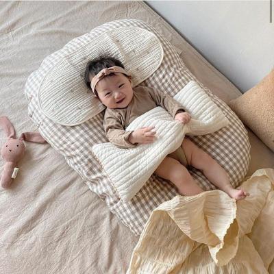 China Wholesale Newborn Playpen Modern Safety Pophorn Photography Sleep Support Girl Bedding Set Baby Crib Bed Bedding Set For Baby Hutch for sale