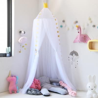 China Folded Pophorn 10 Slices Net Bed Sleep Crib Summer Baby Tulle Mosquito Net Sliced ​​Frame Mosquito Material For Bed for sale