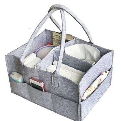 China Portable Detachable Folding Portable Felt PACKING BAG Baby Diaper Bag Wet Diaper Storage Bag for sale