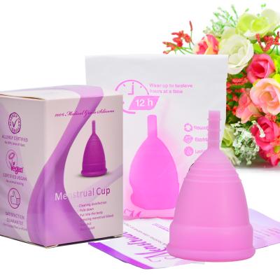 China Period Cups Period Cups Most Popular 100% Chinese Reusable Copa Cup Medical Grade Silicone Menstrual Period Cups OEM Packaging Private Label for sale