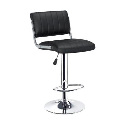 China 360 Degree Rotating Custom Modern Swivel PU Bar Stools Bar Chair With Backrest for sale