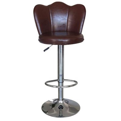 China Modern Modern Swivel Bar Stool Umpire Chair With Back Adjustable Hydraulic PU Leather Coffee Chairs Bar Stools for sale