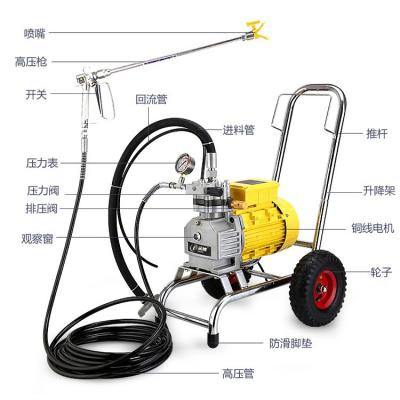 China Electric Airless Paint Coating Machine 16L/min Paint Sprayer JP990 With Diaphragm Pump for sale