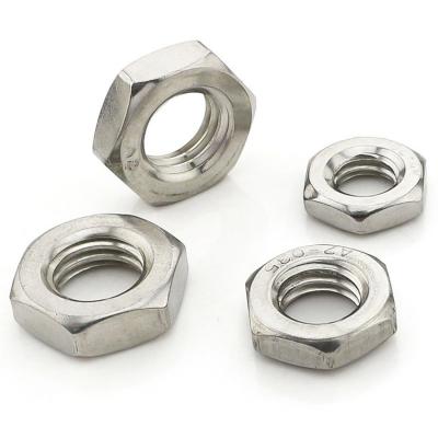 China DIN439-2 M3 M6 M8 M12 M16 Stainless Steel Hex Nut Wholesale Ss Hex Jam Nut zu verkaufen