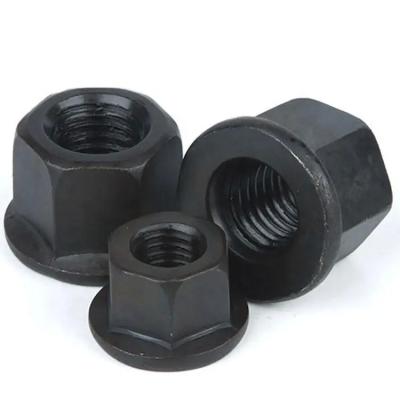 China Flange Hex Head Nuts Grade 8 Heavy Hexagon Black Oxide Nut For Automotive Industry for sale