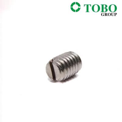 中国 Slotted Flat Point Grub Screws DIN551 Stainless Steel Slotted Set Screw with Flat Point 販売のため