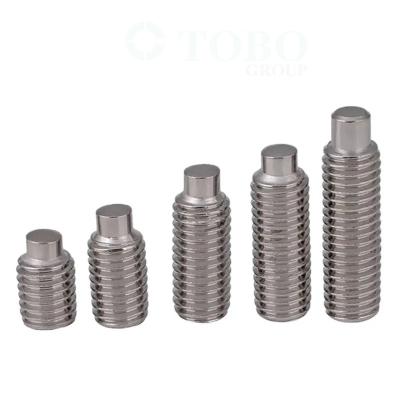 China SS304 Hex Socket Set Screw M3 - M10 Hexagon Socket Lock Grub Screw With Dog Point DIN915 for sale