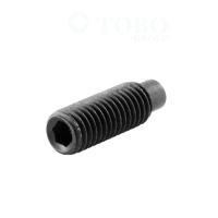 China Rang 8,8 Zwarte Hexagon Contactdoos Setscrews met Hondpunt DIN915 Te koop