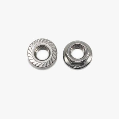 Κίνα Hex flange nuts DIN6923  lock nuts serrated  ss304  Hexagon Nuts With Flange ss304 προς πώληση