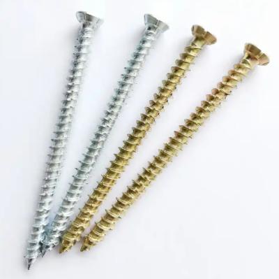 China Concrete Screw Galvanized Flat Head Wood Screw High Quality Furniture Screws for sale