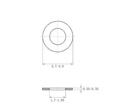 China Flexibility Zinc Plated Flat Spring Washers Customizable Silver Washers For Durability for sale