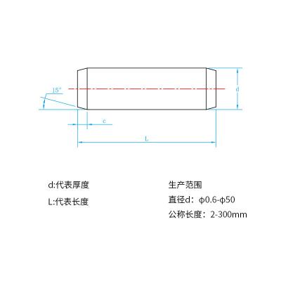 China Pinos de acero inoxidable de grado industrial 1/16 x 1/2 para un rendimiento superior en venta