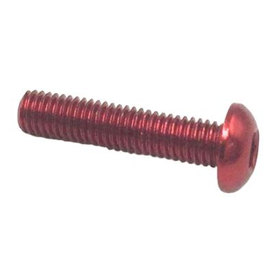 China M8 M6 Ti Gr5 Red Color Titanium Hex Hexagon Socket Round Head Screw for sale