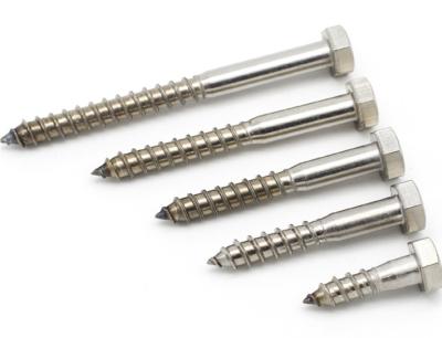 China Square Head Bolt Stainless Steel Standard Hexagon Self Tapping Screw Hex Half Tooth Bolts for sale