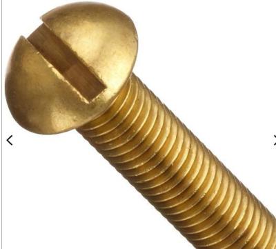 China Brass Slotted Round Head Machine Screw Hot Sell Product With Best Quality for sale