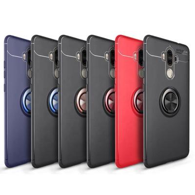 China Automatic TPU Focus Rotation Magnet Ring Bracket TPU Full Cover Case For Huawei for sale