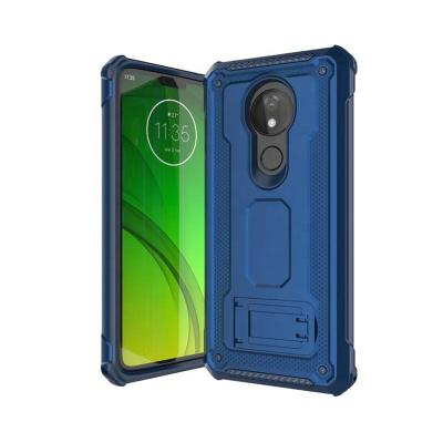 China New Design Dual Layer Shockproof Super Armor Magnetic Holder Bracket Case Protection For Moto E5 G7 Power Plus E5 for sale