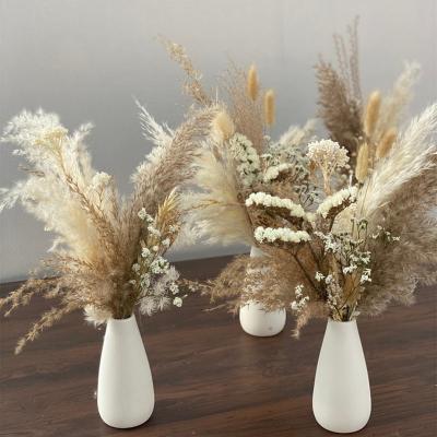 China Boho Decor 100% BOHO Natural Dried Flower Bouquets For Wedding Home Decor for sale