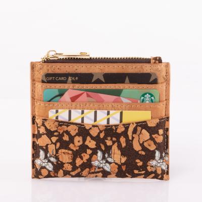 China New Waterproof Design Create Eco-friendly Woman Cork Wallet Bag Coffee Bag Cork Coin Bag for sale