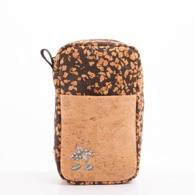 China Waterproof Recycle Coffee Grounds Cork Wallet Bag Cork Coin Bag Hand Cork Bag for sale