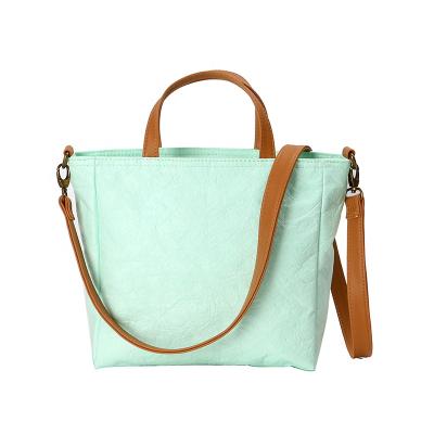 China Other New Products Custom Logo Tyvek Vintage Bamboo Handbag Bamboo Cork Paper Wedding Handbags Eco-friendly Green for sale