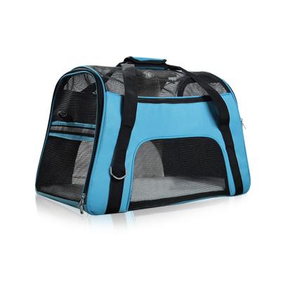 China Portable Breathable Mesh Dog Bag Zipper Breathable Pet Dog Cage Outdoor Factory for sale