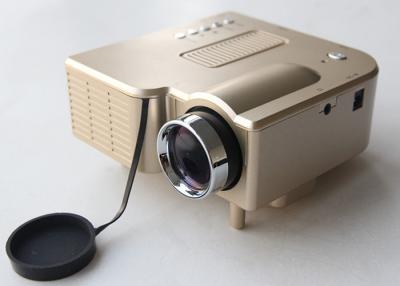 China Home Entertainment Mini LED Projectors Golden Color Support JPEG MP4 Display for sale